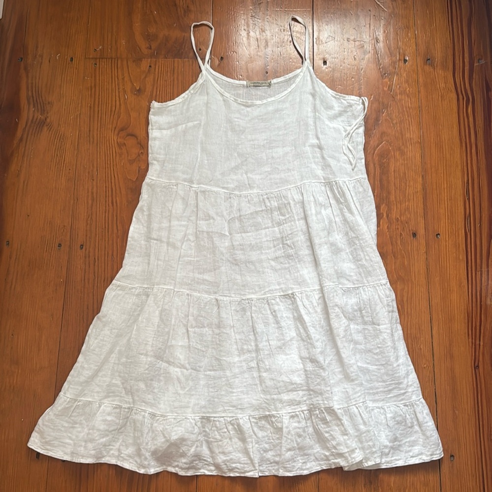 Linen midi dress